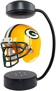 NFL Hover Helmet - Collectible Levitating Football Helmet with Electromagnetic Stand, Green Bay Packers