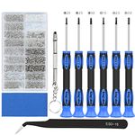 Eyeglass Repair Tool Kit,LIFEGOO Glasses Precision Screwdriver Set with Compact Screw Box Includ Screws &Tweezer Eyeglass Screws Kit for Eyeglasses, Sunglasses,Watch Clock Repair