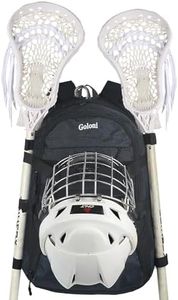 Goloni Lacrosse Equipment Backpack with Two Sticks holder and Separate Cleats Compartment Field Hockey Bag