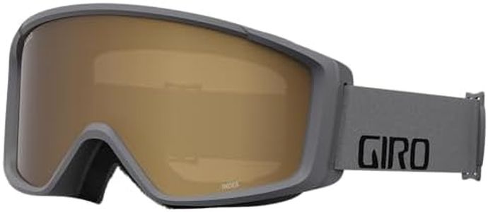 Giro Index 2.0 Asian Fit OTG Ski Goggles - Snowboard Goggles for Men, Women & Youth - Grey Wordmark Strap with AR40 Lens