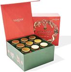 VAHDAM, Christmas Tea Gift Set (6.3oz/90+ Cups) Holiday Breakfast Tea, 9 Loose Leaf Tea In a Luxury Gift Box | Christmas Gifts For Women & Men, Holiday Tea Gift Box