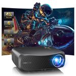 4K Smart Projector Daylight 5G WiFi Bluetooth,1250 ANSI/13000 Lumen Native 1080P Ultra HD Outdoor Movie Projector, Built in Android TV, Apps, Zoom for Home Cinema Video Games,300” Display, HDMI USB