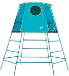 TP Toys Explorer Metal Climbing Frame with Platform & Den | TP852 | 18 Months-Low 12 Years-Full Height | Blue | Outdoor & Garden Toys for Kids