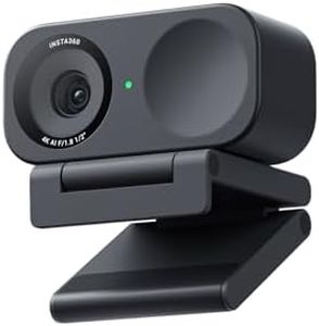 Insta360 Link 2C - 4K Webcam for PC/Mac, 1/2" Sensor, Auto Framing, HDR, AI Noise-Canceling Mic, Gesture Control for Streaming, Video Calls, Gaming, Works with Zoom, Teams, Twitch & More