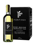 Fontana Australian Chardonnay Wine Ingredient Kit - Wine Home Brewing Kit | Wine Making Kit | 23 Liter Kit with Premium Ingredients