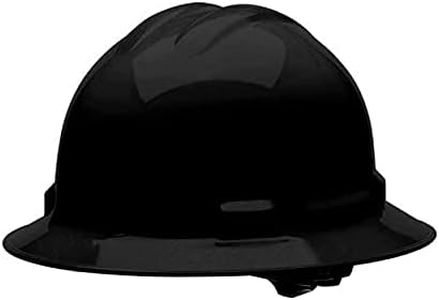 Malta Dynamics Made in US Full Brim Hard Hat, OSHA/ANSI Compliant, Black