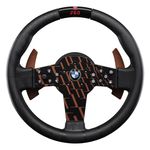 FANATEC Sim Racing CSL Steering Wheel BMW – Rubberised Grip, LED Display, RevStripe, Metal Shifter Paddles – PC, PS5, PS4