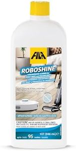 FILA Surface Care Solutions, ROBOSHINE, Detergent for All Robot Vacuum and Mop Combo and Wet Dry Vacuum Cleaner, Up to 100 Washes, Hard Floor Cleaner Mop Liquid for All Floor Tiles, 1Qt