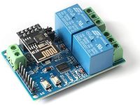 JESSINIE 5V ESP8266 Dual Channel WiFi Relay Module IOT WiFi Wireless Relay Module Internet of Things Smart Home Phone APP Remote Switch
