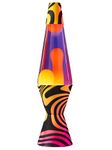 Lava Original Lamp 14.5'' Groovy Gradient Flocked Base - Yellow Wax and Purple Liquid - Home Décor Motion Lamp - 2015