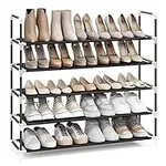 SONGMICS Shoe Rack - Space-Saving Shoe Storage Solution, 5-Tier Shoe Racks for Entryway, Sturdy & Durable Shoe Shelf, Stackable Shoe Racks for Closet, Corridor & Doorway