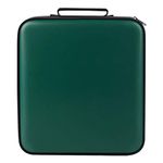 TIMCORR CD Case DVD Holder Storage: 320 Capacity Organizer Large Storage Protective Binder Wallet Portable Disc Folder Blu Ray Album Sleeves Hard Carrying Bag for Car (Dark Green)