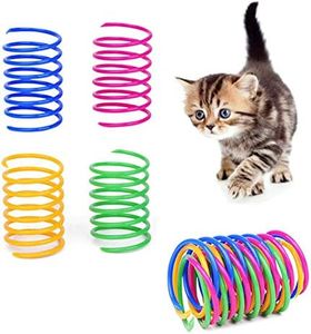 Cat Spring Toys- 60Pack Colorful Coils for Kittens Creative Supplies Spiral Springs Coil Springs for Cats Kittens,Lightweight Durable Plastic