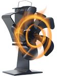 Tomersun 5 Blades Log Burner Fan for Wood Burning Stoves Wood Burning Stove Fans Heat Powered Stove Fan…