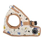 Puppia Spring and Summer Fashion Step-in Vest Dog Harness, Beige_Minmi, Small