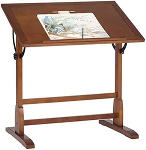 Studio Designs 13304 Vintage Drafting Table, Rustic Oak