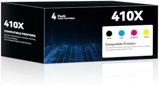 410X Toner Cartridges 4-Pack High-Yield Compatible for HP 410X 410A 410