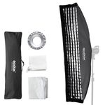 Godox SB-FW 35x160cm Strip Softbox with Honeycomb Grid, Bowens Mount Rectangular Softbox for Strobe Studio Flash