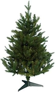 Christmas Tree World - 3ft Artificial Unlit Woodland Pine - Natural and Realistic Look with Bushy and Luxury Quality PVC Tips, Easy to Assemble and Take Down (63cm Diameter)