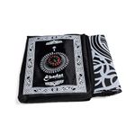 ABDEEZ Portable Travel Prayer Mats | Compass, Weights (Keeps mat in Place), and Pouch, Pocket Size (Single Pack) (Black)