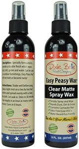 Dixie Belle Easy Peasy Spray Wax | Clear Matte Sprayable Wax for DIY Projects | Durable Carnauba Wax for Furniture, Projects