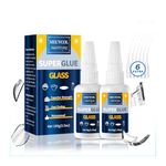 Glass Glue 100g, Strong Clear Super Glue for Fixing Glass, Fast Drying Waterproof Adhesive for Mirror, Acrylic, Crafts, Jewelry,Art, Plastic Models