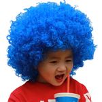 Fancydresswale wig for kids and Adults for role play and fancy dress parties one size fits all (Blue)