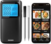 INKBIRD Multi-Sensors Meat Thermometer, Wireless Meat Thermometer Probe with 5 Sensors, Dual Mode Food Probe with CNAS-accredited Accuracy, for BBQ Grill Smoker Oven Kitchen INT-12E-BW