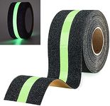 MARMIX Anti Slip Glow Tape, Luminous Anti Skid Fall Resistant Tape, Self Adhesive, Foot Grip Tape, Glow in The Dark Tape, Non Slip Strips with Radium For Slippery Stairs and Surfaces(5cm x 5Meter)