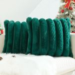 JOJUSIS Pack of 2 Faux Fur Plush De