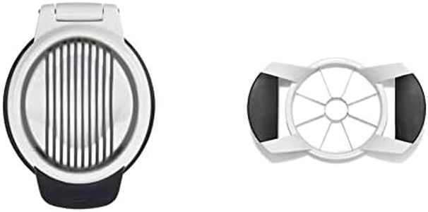 OXO Good Grips Egg Slicer, White/Black | OXO Good Grips Apple Divider, Black 7 inches