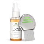 Isabella's Clearly LICE Essential Oil Blend for Hair and Scalp | Natural Care for a Clear and Happy Head with Rosemary and Tea Tree | No Toxins or Chemicals | Metal Nit Comb Included (60 ml)