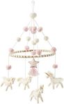 Mud Pie Women's Unicorn Mobile Pink