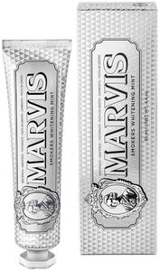 Marvis Smokers Whitening Toothpaste, Mint, 85ml, Promotes the Natural Whitening of the Teeth, Plaque Removal Toothpaste, Long-Lasting Freshness