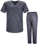 MISEMIYA - Uniforms Unisex Scrub Set – Medical Uniform with Scrub Top and Pants - Ref.8178 - Small, Gray 21