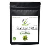 Vihar Exports Green Chana (Green Chick Pea) | Organic Chickpea Deshi Small Beans for Your Kitchen (1 Kg)