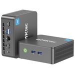 GMKtec Mini PC with Intel N100 processor (3.4GHz), 16GB DDR4 RAM 1TB PCIe M.2 NVMe SSD, NUC Micro PC computer with 4K Dual HDMI Display/4x USB3.2/WiFi 6/BT5.2/RJ45 Ethernet