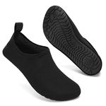 Swim Water Shoes Socks Barefoot Protecting for Sea Beach Swimming Pool Mens Women(Black XBL,4.5/5.5 UK,38/39 EU)