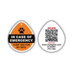 Tageze Pet ID Tag - Online Pet Profile, Add Unlimited Emergency Information with Profile Picture of pet- Get Back Your Lost Dog/Cat - Smart Dog Tag