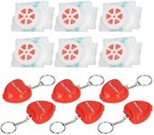 CPR Face Shield Mask, 6Pcs Cardiopulmonary Resuscitation Pocket Mask with One Way Valve, Portable CPR Breathing Barriers Face Shield, Keychain Emergency Kit