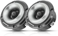 Warzone 2X WZ20TW 2.88-Inch Super Tweeter Speaker, 4 Ohm, 1000W Total Max Power, 105dB Sensitivity, Titanium Diaphragm, CCAW Voice Coil for Pro Car Audio (Pair)