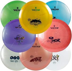 Viking Discs Armor Disc Golf Set - 8 Disques Frisbee pour Toutes Les Distances, Approuvés par la PDGA - Sports de Plein air pour Adultes et Enfants, Putter, Mid-Range, Fairway Driver, Distance Driver