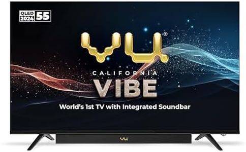 Vu 139cm (55 inches) Vibe Series QLED 4K Google TV 55VIBE24 (Black)