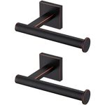 KOKOSIRI Toilet Paper Holder Oil Rubbed Bronze for Bathroom Kitchen Toilet Roll Holder Hold Mega Rolls Wall Mount, Stainless Steel 2 Pack, B2008ORB-P2