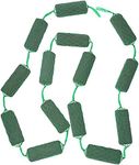 Belle Vous Green Floral Wet Foam Florist Garland (14 Pack) - 3m / 3.28 yards - Ideal Size Styrofoam Blocks for Crafts, Flower Arrangement & Wedding Decorations - for Fresh & Artificial Flowers