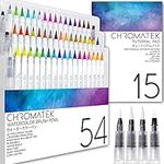CHROMATEK 54 Watercolor Pens Set, I