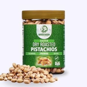 HASANZADE Pistachios in Shell Salted Roasted High Protein Snacks Healthy Snacks for Adults and Kids Vegan and Organic High Fiber Nuts in Resealable Jar (Siirt) (16.4 oz)