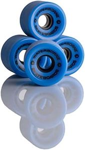 WATERBORNE Skateboards Living Water Surfskate Skateboard Wheels 62mm x 51mm, 80A (Set of 4) - Longboard Cruiser Wheels for All Purpose Freestyling, Commuting, Cruising, and Downhill Freeriding