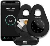 igloohome - Key Lock Box Outdoor, Smart Wall Mounted Key Safe, AirBNB Compatible, Heavy Duty, Access with Code or Bluetooth, Weather Resistant, Fits Anywhere with Two Shackle Sizes (Keybox 3)