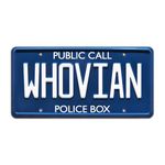 Celebrity Machines WHOVIAN | Metal Stamped License Plate